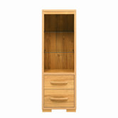 Strand Tall Tower Display Unit in Oak