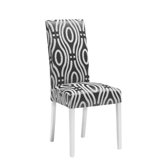Manhattan Upholstered Chair in White Gloss