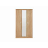 Pippa 3 Door Mirrored Wardrobe