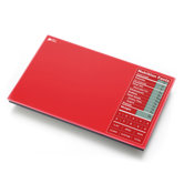 Perfect Portions Digital Scale with Nutrition Facts Display in Red