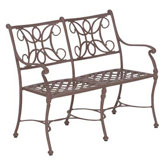 Chateau Aluminum Entryway Garden Bench