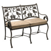 Old Gate Metal Entryway Garden Bench