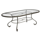 Old Gate Oval Umbrella Dining Table