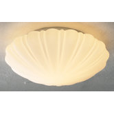 Caf&eacute; Semi Flush Light in Glass