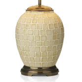 Zuccaro Small Table Lamp Base in Antique Brass