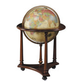 Lafayette Antique Aluminum Floor Globe