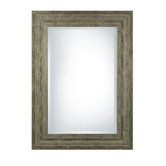 Hallmar Beveled Mirror in Silver Leaf