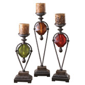Kalika Candlesticks (Set of 3)