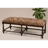 Zebring Fabric Bench