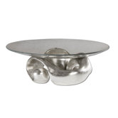 Entwined Bowl in Lightly Champagned Silver Leaf
