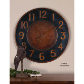 Matera Clock in Golden Bronze