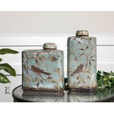Freya Two Piece Container in Crackled Sky Blue