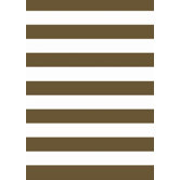 Stripes Percale Crib Fitted Sheet in White and Chocolate