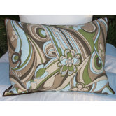 Retro Flowers Quilted Standard Sham