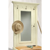 ColorTime Croft Hall Organizer Top in Sand Shell White