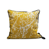 Tree Bomb Silk Pillow in Curry