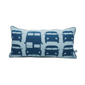 Rush Hour Kids Organic Cotton Pillow in Turquoise