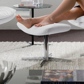 Daya Leather Ottoman