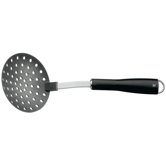 Schauml&ouml;ffel flach "Black Line" aus Cromargan