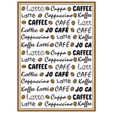 Frottier Geschirrtuch Kaffee Latt&eacute;