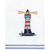 Piquettuch Leuchtturm aus Baumwolle
