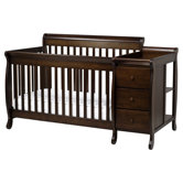 Kalani 4 in 1 Convertible Crib and Changer Combo in Espresso