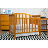 Thompson 4-in-1 Convertible Crib with Toddler Rail in Oak