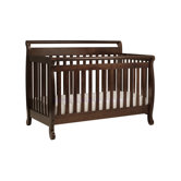 Emily 4-in-1 Convertible Crib with Toddler Rail in Espresso