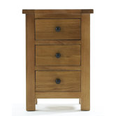 Eden 3 Drawer Bedside Table
