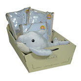 Holiday 'Baby' Gift Cradle in Blue