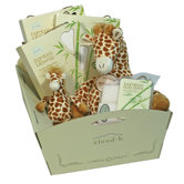 Gentle Giraffe Holiday Gift Cradle
