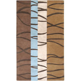 Mosaic Brown/Sky Rug