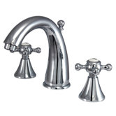 Widespread Bathroom Faucet with Double Cross Handles