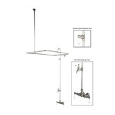 Vintage Volume Control Tub and Shower System with H&C Porcelain Lever Handles