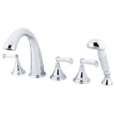 Roman Tub Faucet and Diverter Hand Shower