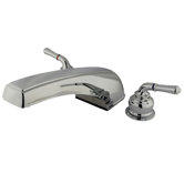 Double Handle Deck Mount Roman Tub Faucet Trim Magellan Handle