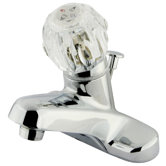 Centerset Bathroom Faucet with Single Knob Handle
