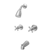 Magellan Diverter Tub Shower Faucet with Metal Cross Handles