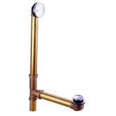 18" Tip Toe Overflow Leg Tub Drain