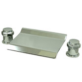 Double Handle Deck Mount 20" Water Fall Roman Tub Faucet Trim