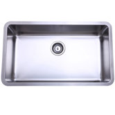Undermount Single Bowl Kitchen Sink in Brushed Nickel