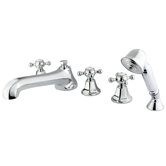 Metropolitan Roman Tub Faucet and Diverter Hand Shower