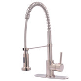 Concord Single Handle Pull Down Lead Free Kitchen Faucet with Deck Plate
