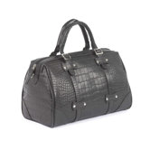 Martinque Crocodile Embossed Leather Handbag