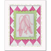 Ballerina Ballet Slippers Framed Giclee Wall Art