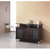 Vincente 48" Bathroom Vanity Set with Doors in Espresso