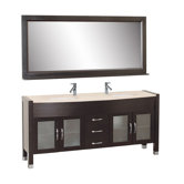Ava 71" Double Bathroom Vanity Set