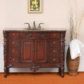 Socotra Single 48" Bathroom Vanity in Antique Cherry