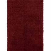Flokati Burgundy Rug