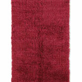 Flokati Red Rug